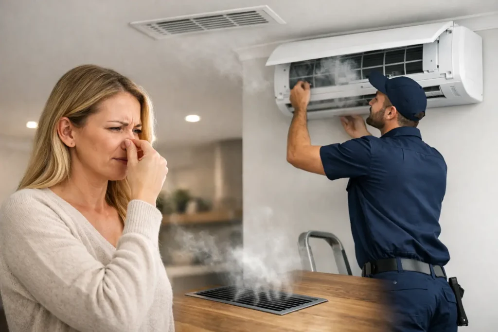 Why Your Aircon Smells Musty