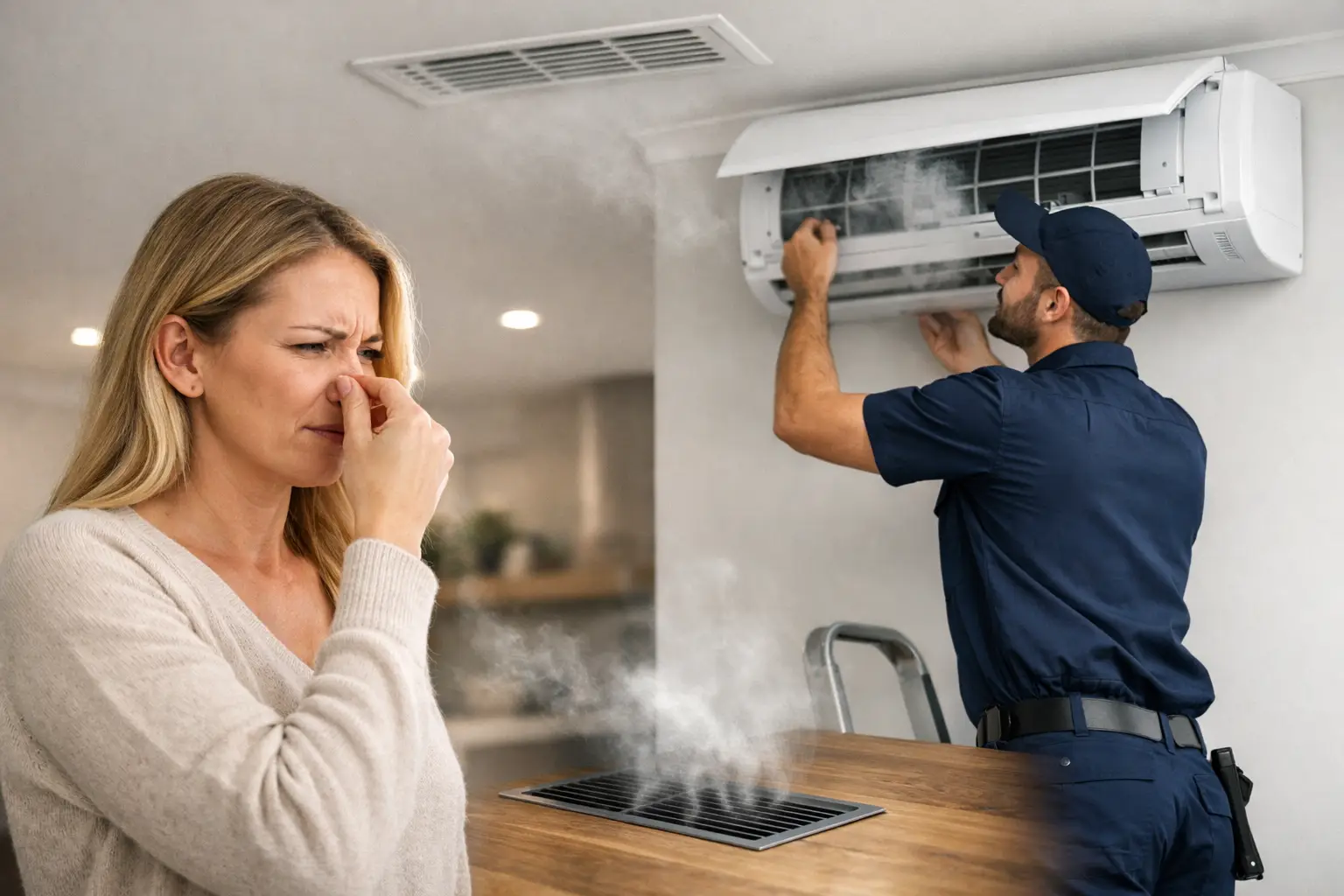 Why Your Aircon Smells Musty