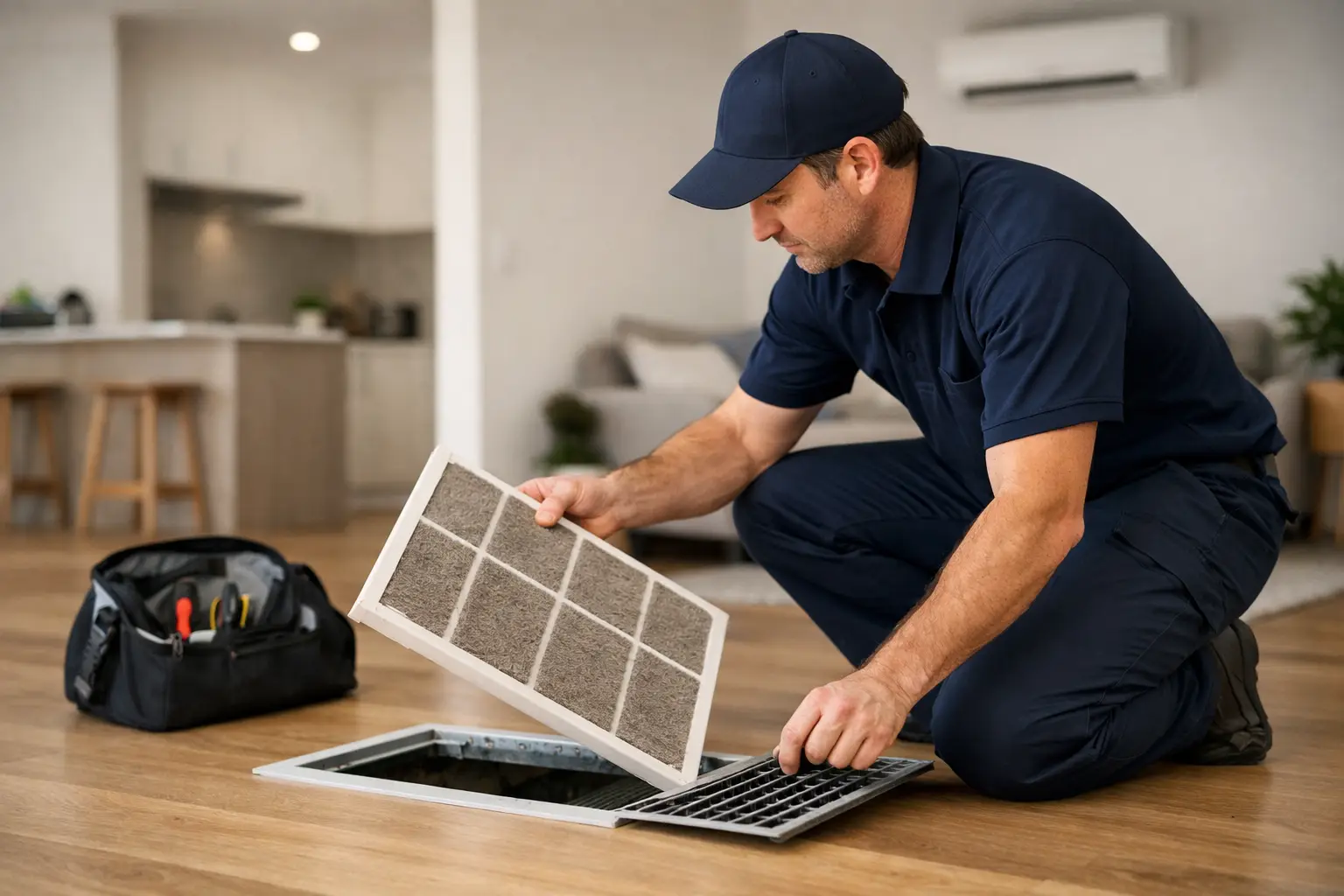 Changing Ducted Heater Filters the Right Way