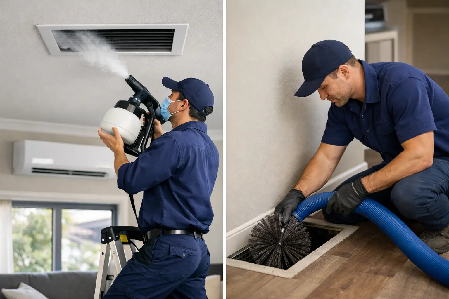 Duct Sanitising Versus Cleaning Compared